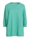 Jucca Woman Sweater Green Size L Cashmere, Cotton In Green