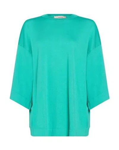 Jucca Woman Sweater Green Size M Cotton