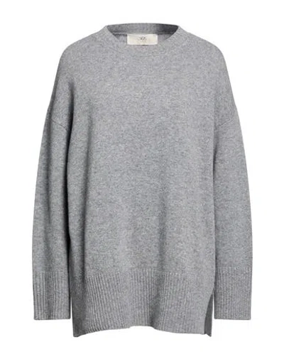 Jucca Woman Sweater Grey Size L Virgin Wool In Gray