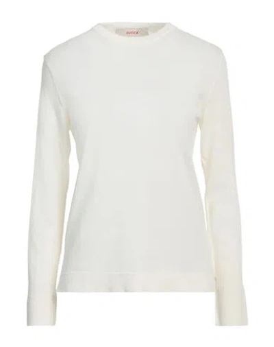Jucca Woman Sweater Ivory Size L Cotton In White