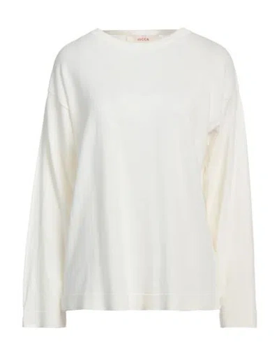 Jucca Woman Sweater Ivory Size M Cotton In White