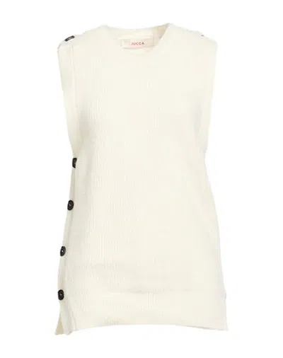 Jucca Woman Sweater Ivory Size S Virgin Wool