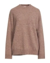 Jucca Woman Sweater Khaki Size M Alpaca Wool, Wool, Polyamide, Elastane In Brown