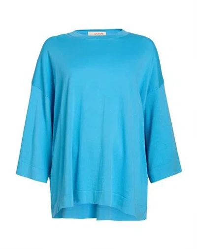 Jucca Woman Sweater Light Blue Size L Cotton