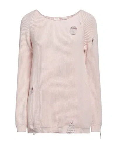 Jucca Woman Sweater Light Pink Size M Cotton
