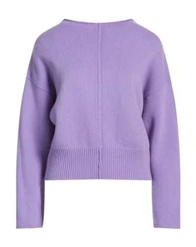 Jucca Woman Sweater Lilac Size L Virgin Wool In Purple