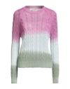 Jucca Woman Sweater Mauve Size L Cotton In Multi