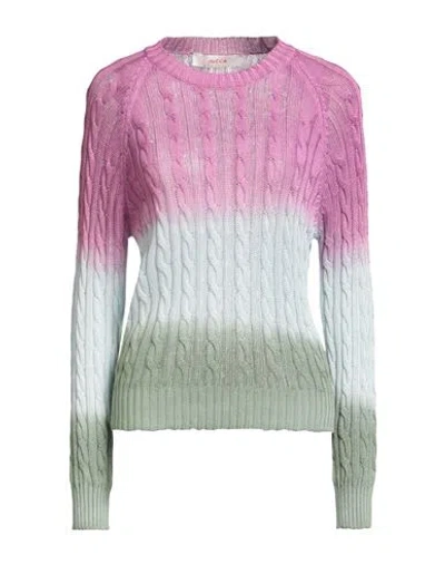 Jucca Woman Sweater Mauve Size L Cotton In Multi