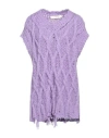 Jucca Woman Sweater Mauve Size Xl Mohair Wool, Wool, Polyester In Purple