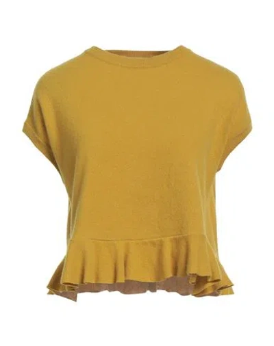 Jucca Woman Sweater Mustard Size Xs Virgin Wool In Yellow