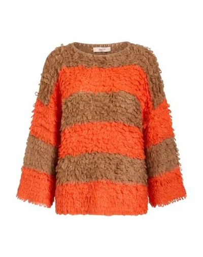 Jucca Woman Sweater Orange Size M Acrylic, Polyamide, Mohair Wool In Multi