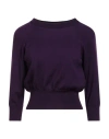 Jucca Woman Sweater Purple Size M Virgin Wool In Purple