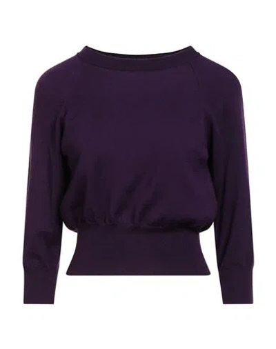 Jucca Woman Sweater Purple Size M Virgin Wool