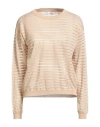 Jucca Woman Sweater Sand Size L Cotton, Polyamide, Polyester In Multi