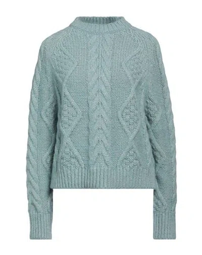 Jucca Woman Sweater Sky Blue Size M Alpaca Wool, Polyester, Polyamide, Wool In Blue