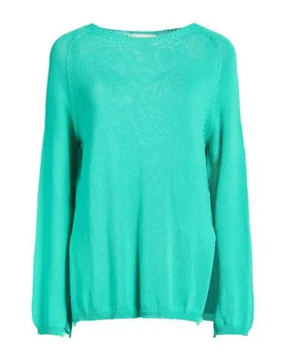 Jucca Woman Sweater Turquoise Size L Cotton In Green