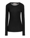 Jucca Woman T-shirt Black Size M Viscose, Silk In Black
