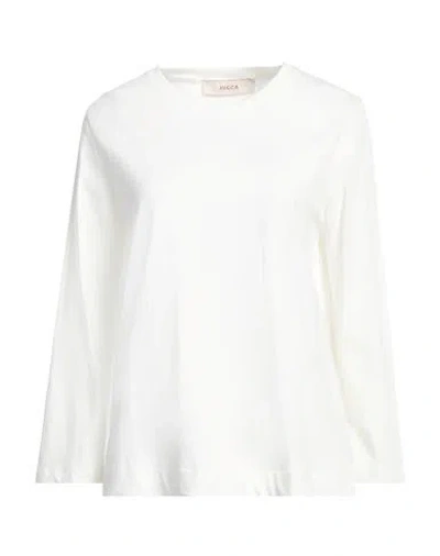 Jucca Woman T-shirt Cream Size L Cotton In White