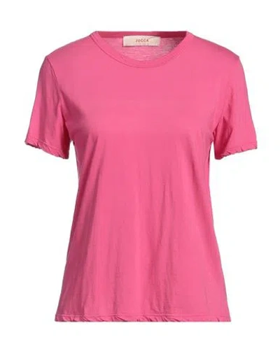 Jucca Woman T-shirt Fuchsia Size L Cotton In Pink