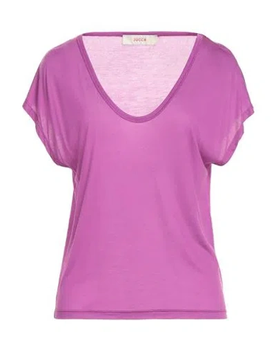Jucca Woman T-shirt Mauve Size M Lyocell In Purple