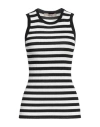 Jucca Woman Tank Top Black Size L Viscose, Polyamide In Black