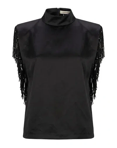 Jucca Woman Top Black Size 6 Polyester