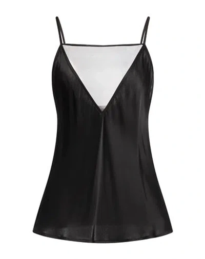 Jucca Woman Top Black Size 8 Viscose