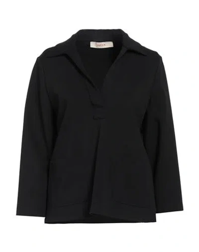 Jucca Woman Top Black Size 8 Viscose, Polyamide, Elastane