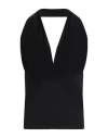 Jucca Woman Top Black Size L Viscose