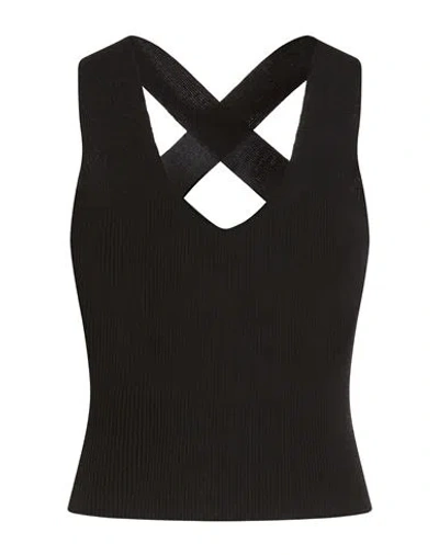 Jucca Woman Top Black Size L Viscose, Polyamide