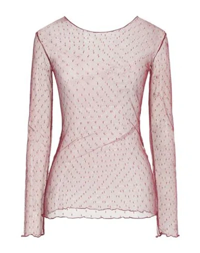 Jucca Woman Top Burgundy Size 8 Polyamide In Multi