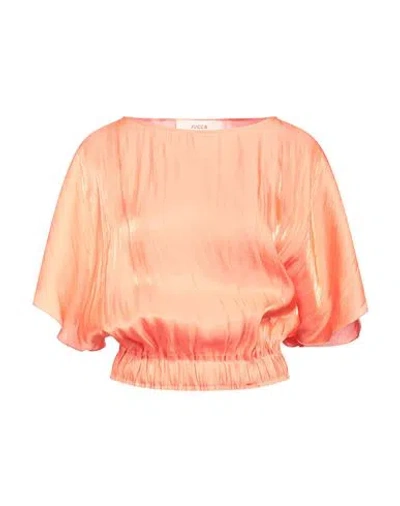 Jucca Woman Top Coral Size 4 Polyester In Red