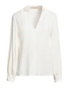 Jucca Woman Top Cream Size 12 Acetate, Silk In White