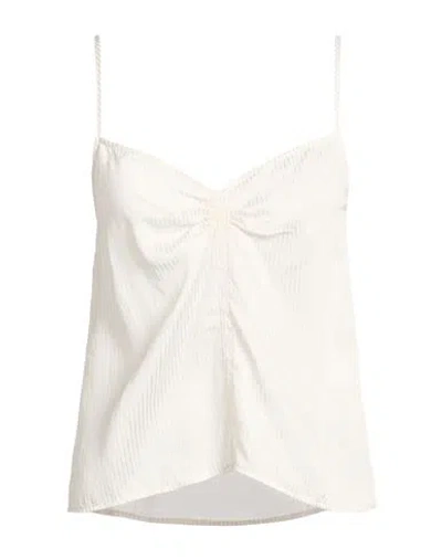 Jucca Woman Top Cream Size 4 Viscose, Silk In White