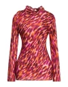Jucca Woman Top Fuchsia Size 10 Viscose In Pink