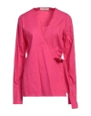 Jucca Woman Top Fuchsia Size 6 Cotton In Pink