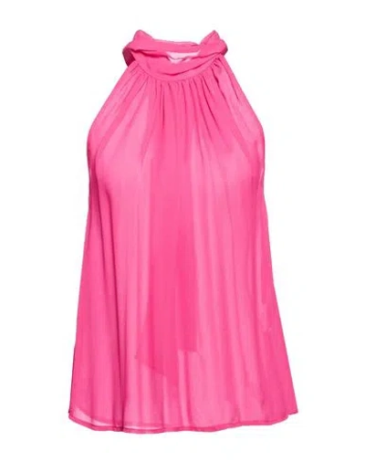 Jucca Woman Top Fuchsia Size 6 Viscose In Multi