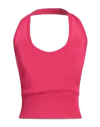 Jucca Woman Top Fuchsia Size Xs Cupro In Pink