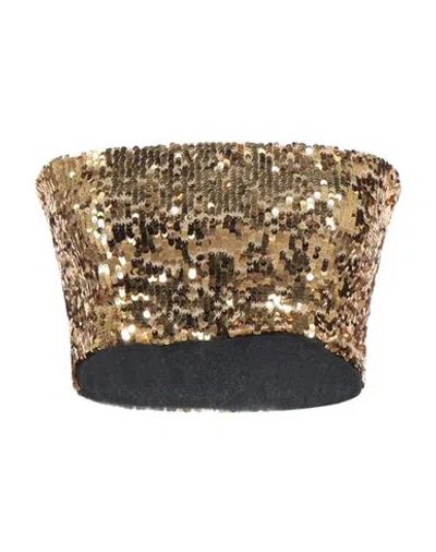 Jucca Woman Top Gold Size 8 Polyamide, Elastane