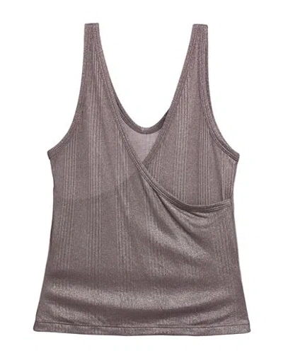 Jucca Woman Top Grey Size L Viscose In Gray