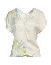 Jucca Woman Top Ivory Size 10 Viscose In White
