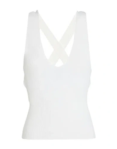 Jucca Woman Top Ivory Size M Viscose, Polyamide In White