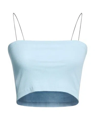 Jucca Woman Top Light Blue Size M Cotton