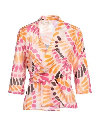 Jucca Woman Top Light Pink Size 2 Silk In Multi