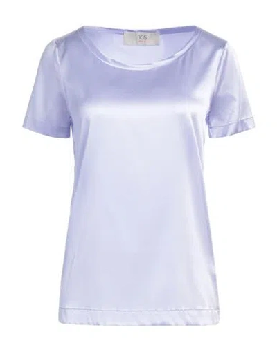 Jucca Woman Top Lilac Size 6 Silk, Elastane In Purple
