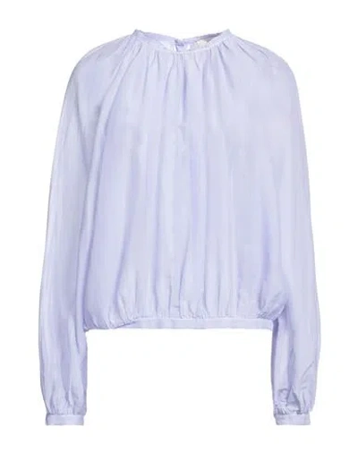 Jucca Woman Top Lilac Size 8 Cotton, Silk In Purple