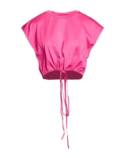 Jucca Woman Top Magenta Size S Cotton In Multi