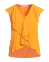Jucca Woman Top Mandarin Size 8 Acetate, Silk In Mandarin