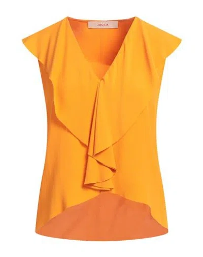 Jucca Woman Top Mandarin Size 8 Acetate, Silk