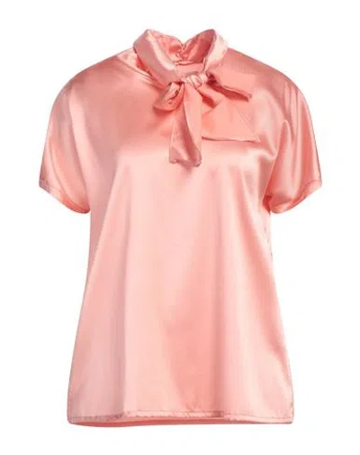 Jucca Woman Top Pink Size 10 Silk, Elastane